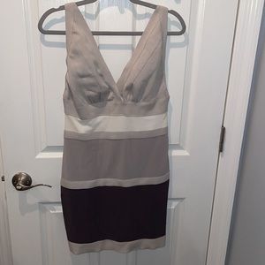 Stripe grey dress sz L